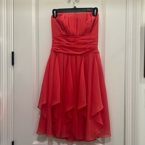 sachin and babi light blue dress Romilda A-line Ruffle Chiffon Maternity Bridesmaid Dress
